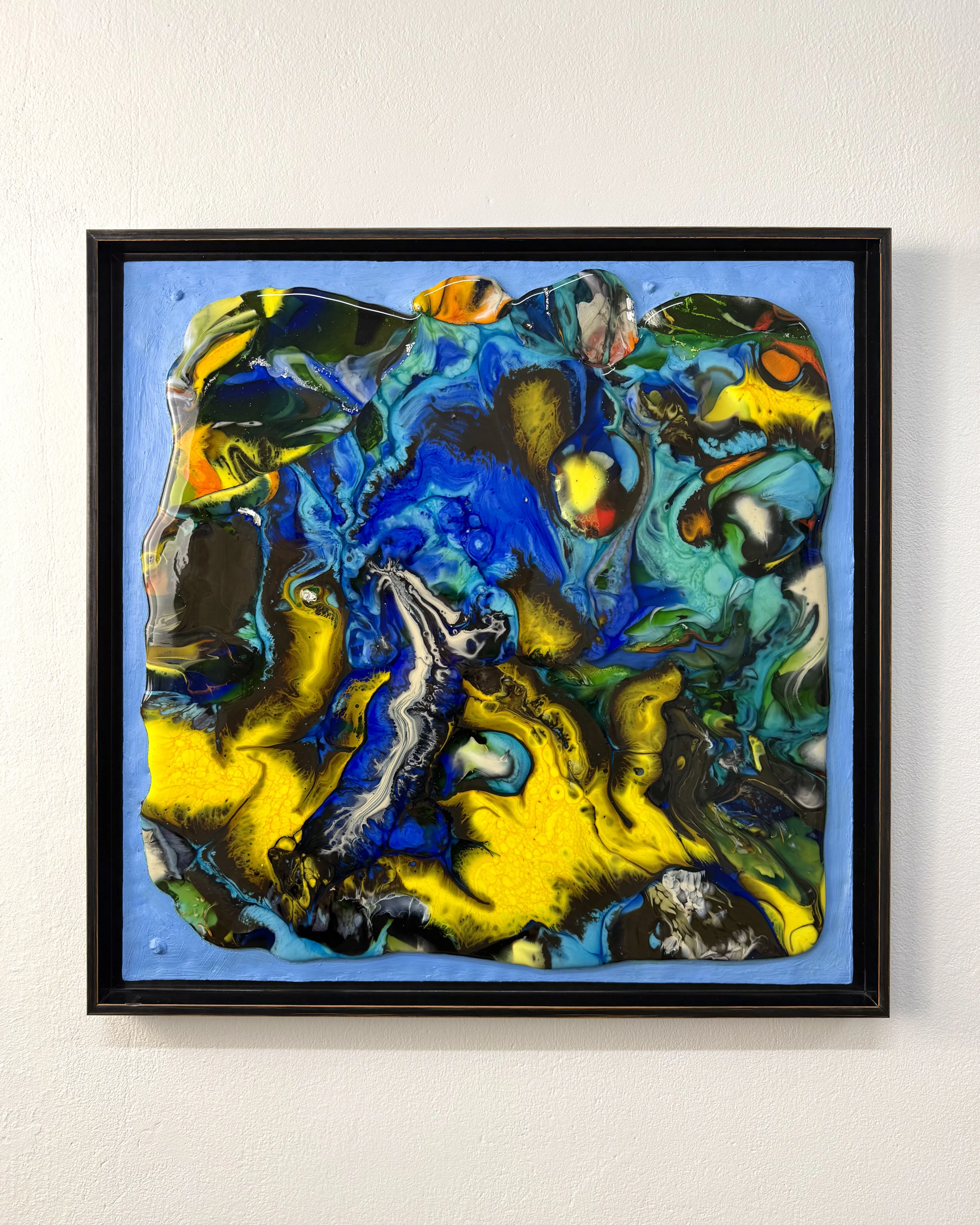 Image of Winter  by Taras Opalinski , size: 50x50, made of Fused glass on copper, Glass medium, priced at $800